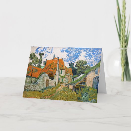 Vincent van Gogh - Straße in Auvers-sur-Oise Karte (Vorderseite)
