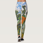 Vincent van Gogh - Straße in Auvers-sur-Oise Leggings (Rückseite)