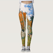 Vincent van Gogh - Straße in Auvers-sur-Oise Leggings (Vorderseite)