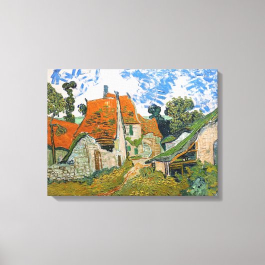 Vincent van Gogh - Straße in Auvers-sur-Oise Leinwanddruck (Vorderseite)
