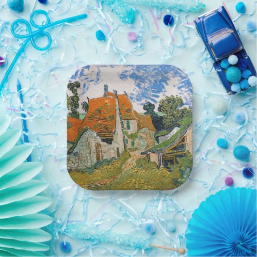 Vincent van Gogh - Straße in Auvers-sur-Oise Pappteller (Party)