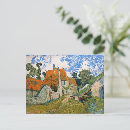 Vincent van Gogh - Straße in Auvers-sur-Oise Postkarte (Stehend Vorderseite)