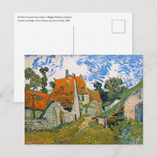 Vincent van Gogh - Straße in Auvers-sur-Oise Postkarte