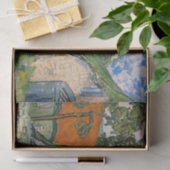 Vincent van Gogh - Straße in Auvers-sur-Oise Seidenpapier (Geschenk)