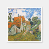 Vincent van Gogh - Straße in Auvers-sur-Oise Serviette (Vorderseite)