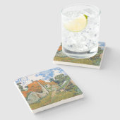 Vincent van Gogh - Straße in Auvers-sur-Oise Steinuntersetzer (Seitenansicht)