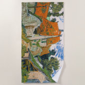 Vincent van Gogh - Straße in Auvers-sur-Oise Strandtuch (Vorderseite)