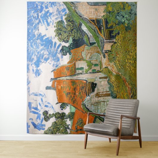 Vincent van Gogh - Straße in Auvers-sur-Oise Wandteppich (Beispiel)