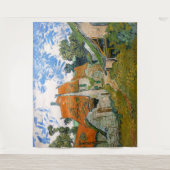 Vincent van Gogh - Straße in Auvers-sur-Oise Wandteppich (Vorderseite)