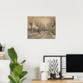 Vincent van Gogh - Straße in Etten Poster (Heimbüro)