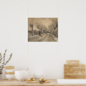 Vincent van Gogh - Straße in Etten Poster (Küche)