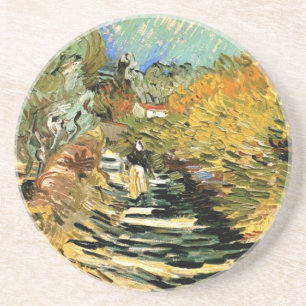 Vincent van Gogh Straße in Saint-Remy, Weibliche F Getränkeuntersetzer