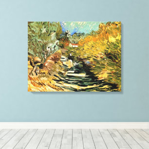 Vincent van Gogh Straße in Saint-Remy, Weibliche F Leinwanddruck