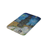 Vincent van Gogh - Straße mit Cypress und Star Badematte (Schrägansicht)