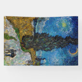 Vincent van Gogh - Straße mit Cypress und Star Banner (Horizontal)