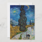 Vincent van Gogh - Straße mit Cypress und Star Dankeskarte (Vorderseite)