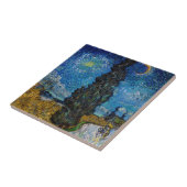 Vincent van Gogh - Straße mit Cypress und Star Fliese (Seite)