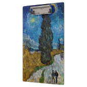 Vincent van Gogh - Straße mit Cypress und Star Klemmbrett (Links)