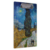 Vincent van Gogh - Straße mit Cypress und Star Klemmbrett (Rechts)