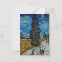Vincent van Gogh - Straße mit Cypress und Star