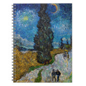 Vincent van Gogh - Straße mit Cypress und Star Notizblock (Vorderseite)