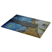 Vincent van Gogh - Straße mit Cypress und Star Schneidebrett (Ecke)