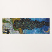 Vincent van Gogh - Straße mit Cypress und Star Yogamatte (Rückseite (Horizontal))