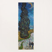 Vincent van Gogh - Straße mit Cypress und Star Yogamatte (Rückseite)