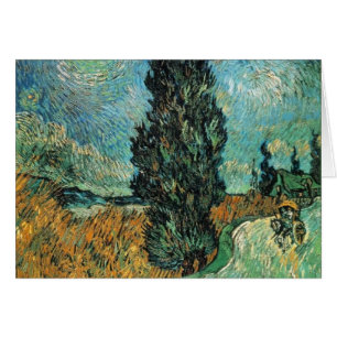 Vincent van Gogh - Straße mit Zypresse und Stern