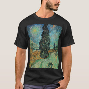 Vincent van Gogh - Straße mit Zypresse und Stern T-Shirt