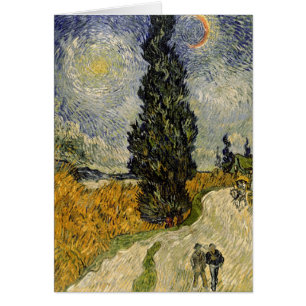 Vincent van Gogh Straße mit Zypressen, 1890
