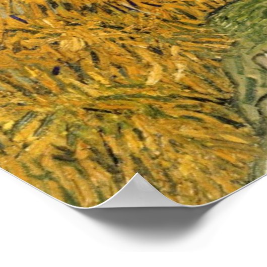 Vincent van Gogh | Straße mit Zypressen, 1890 Poster (Ecke)