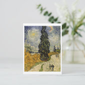 Vincent van Gogh | Straße mit Zypressen, 1890 Postkarte (Stehend Vorderseite)