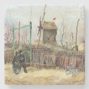 Vincent van Gogh - Straßenszene in Montmartre Steinuntersetzer