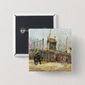 Vincent van Gogh - Street Scene in Montmartre Button (Vorne & Hinten)