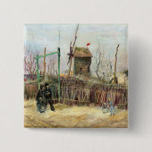 Vincent van Gogh - Street Scene in Montmartre Button (Vorderseite)