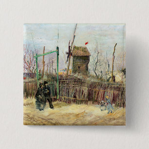 Vincent van Gogh - Street Scene in Montmartre Button