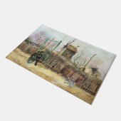 Vincent van Gogh - Street Scene in Montmartre Fußmatte (Schrägansicht)