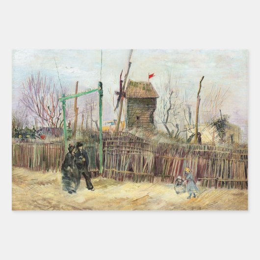 Vincent van Gogh - Street Scene in Montmartre Geschenkpapier Set (Vorderseite 2)
