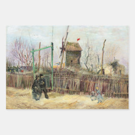 Vincent van Gogh - Street Scene in Montmartre Geschenkpapier Set