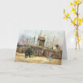 Vincent van Gogh - Street Scene in Montmartre Karte (Gelbe Blume)