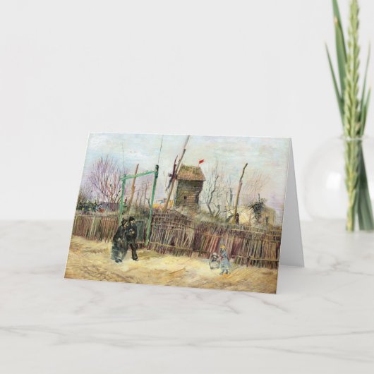 Vincent van Gogh - Street Scene in Montmartre Karte (Vorderseite)