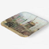 Vincent van Gogh - Street Scene in Montmartre Pappteller (Gewinkelt)