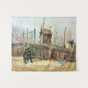 Vincent van Gogh - Street Scene in Montmartre Wandteppich