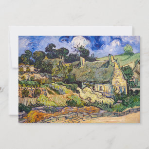 Vincent Van Gogh - Strohdächer in Cordeville Einladung
