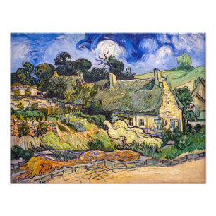 Vincent Van Gogh - Strohdächer in Cordeville Fotodruck
