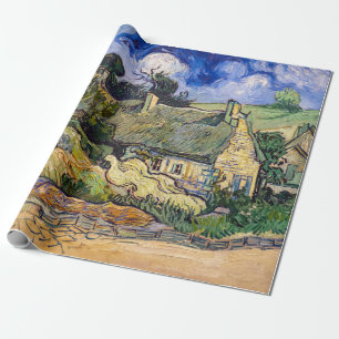 Vincent Van Gogh - Strohdächer in Cordeville Geschenkpapier