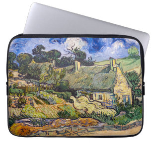 Vincent Van Gogh - Strohdächer in Cordeville Laptopschutzhülle