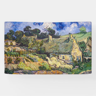 Vincent Van Gogh - Strohdachhäuser in Cordeville Banner