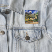 Vincent Van Gogh - Strohdachhäuser in Cordeville Button (Beispiel)
